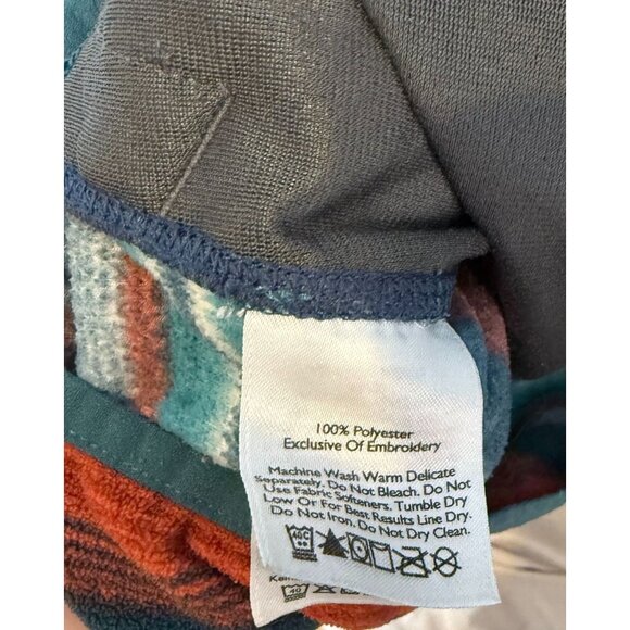 Eddie Bauer Mens TXL Multicolor Striped Fleece Pullover Jacket Shirt Polyester - Picture 4 of 5